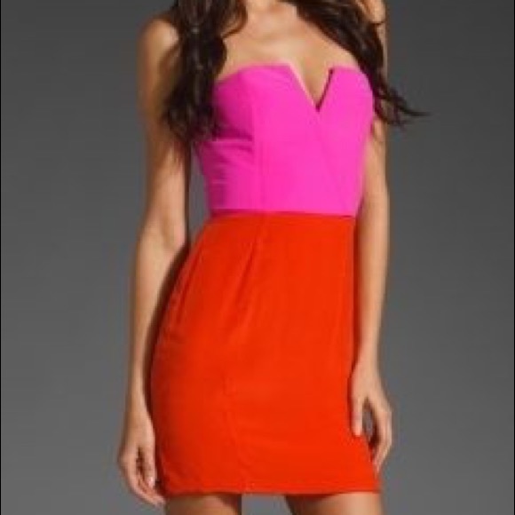 Naven Two Tone Strapless Mini Dress - Picture 3 of 5